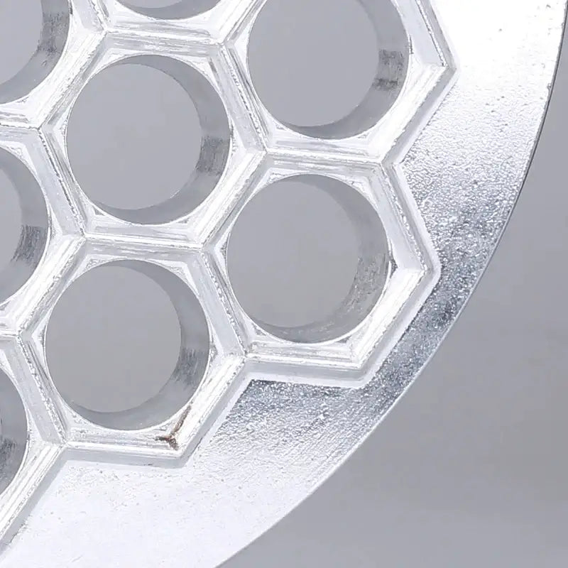 Hexagonal black non stick aluminum dumpling maker mold kitchen tool