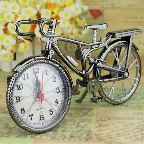 Home Garden New Vintage Arabic Numeral Bicycle Shape Numeral Bicycle Shape Creative Table Alarm Clock Home Decor Room Desktop Decoration Crafts Creative Table Alarm Clock Home Room Desktop Decoration Crafts