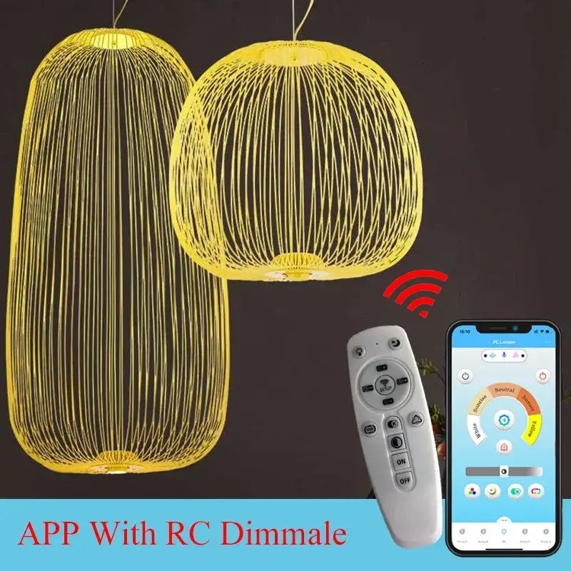 DecorBites™ Industrial Birdcage Iron Table Lamp for Bar, Restaurant, Hotel - LED Lighting