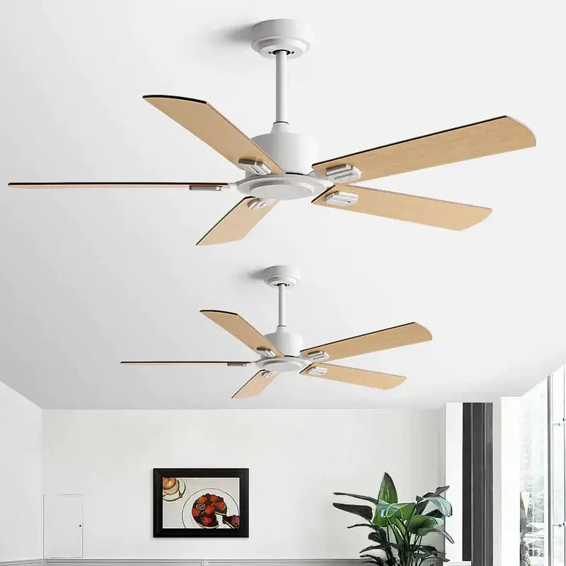 Industrial black ceiling fan with remote control living room