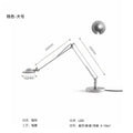 Industrial black & chrome rocker arm desk light – office task lamp