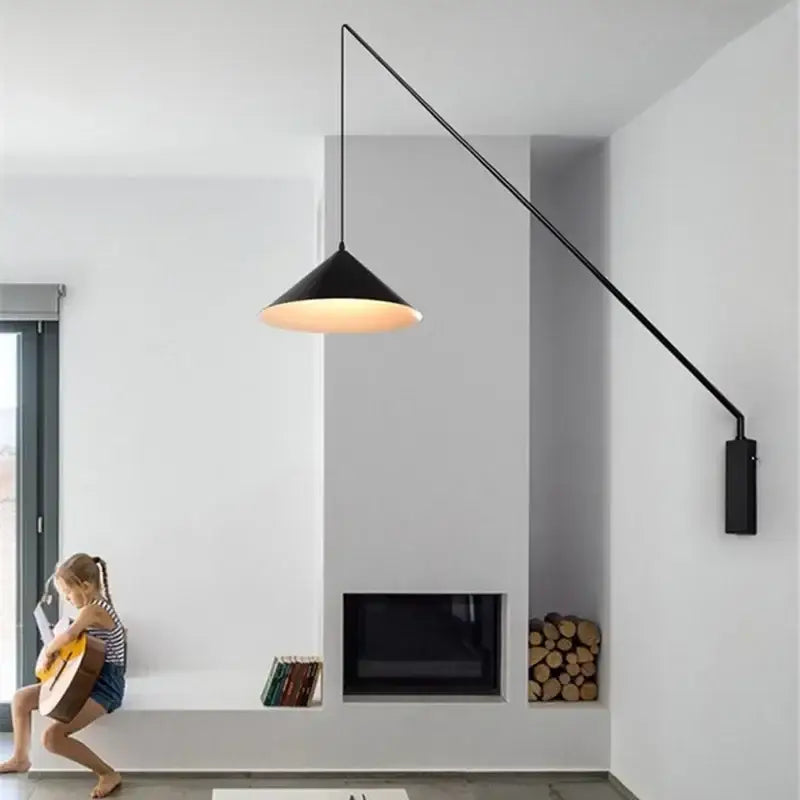 DecorBites™ Industrial Fishing Sconce for Kitchen, Dining & Living Room