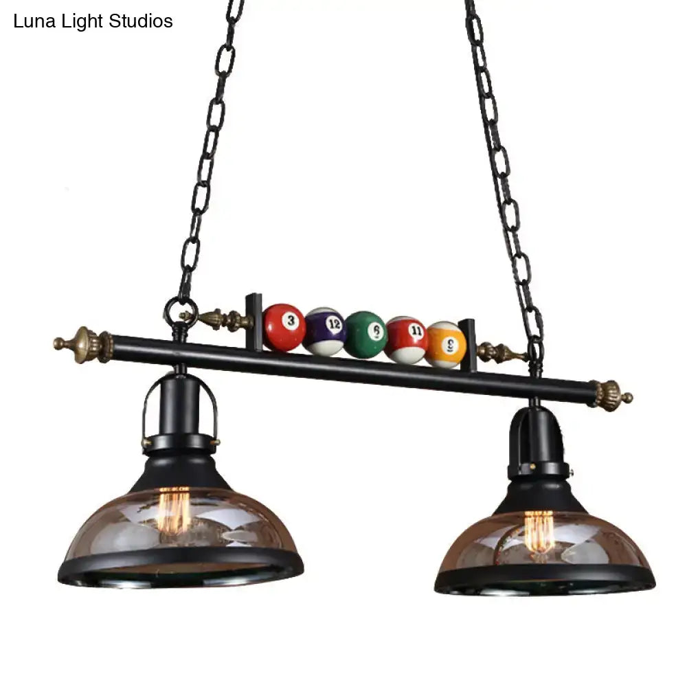 Industrial black island pendant light kit – kitchen billiard light