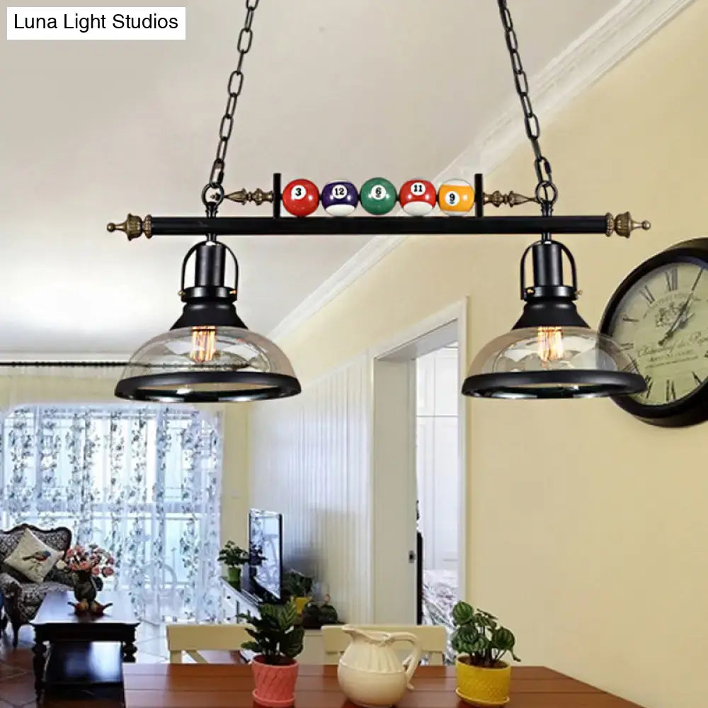 Industrial black island pendant light kit – kitchen billiard light