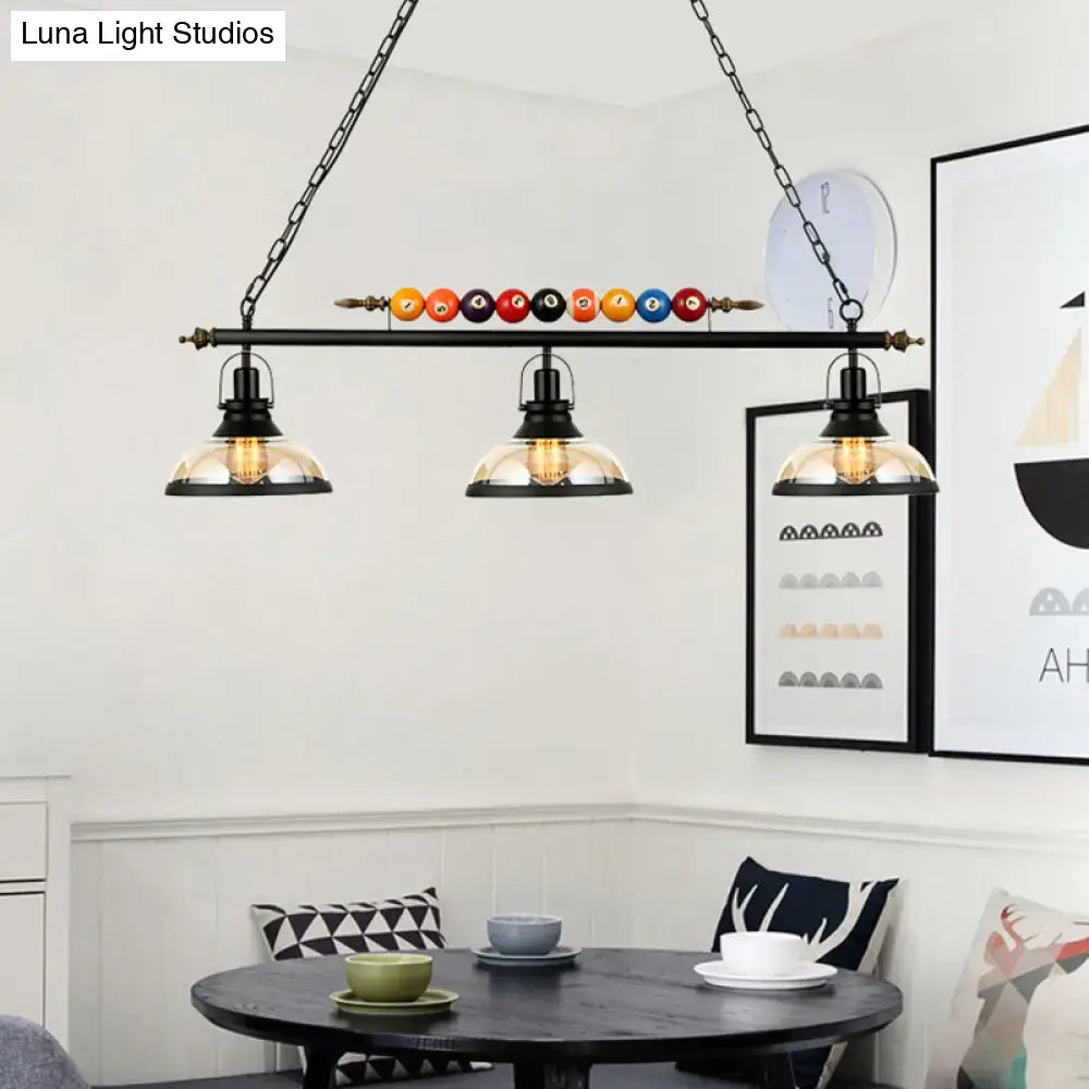 Industrial black island pendant light kit – kitchen billiard light
