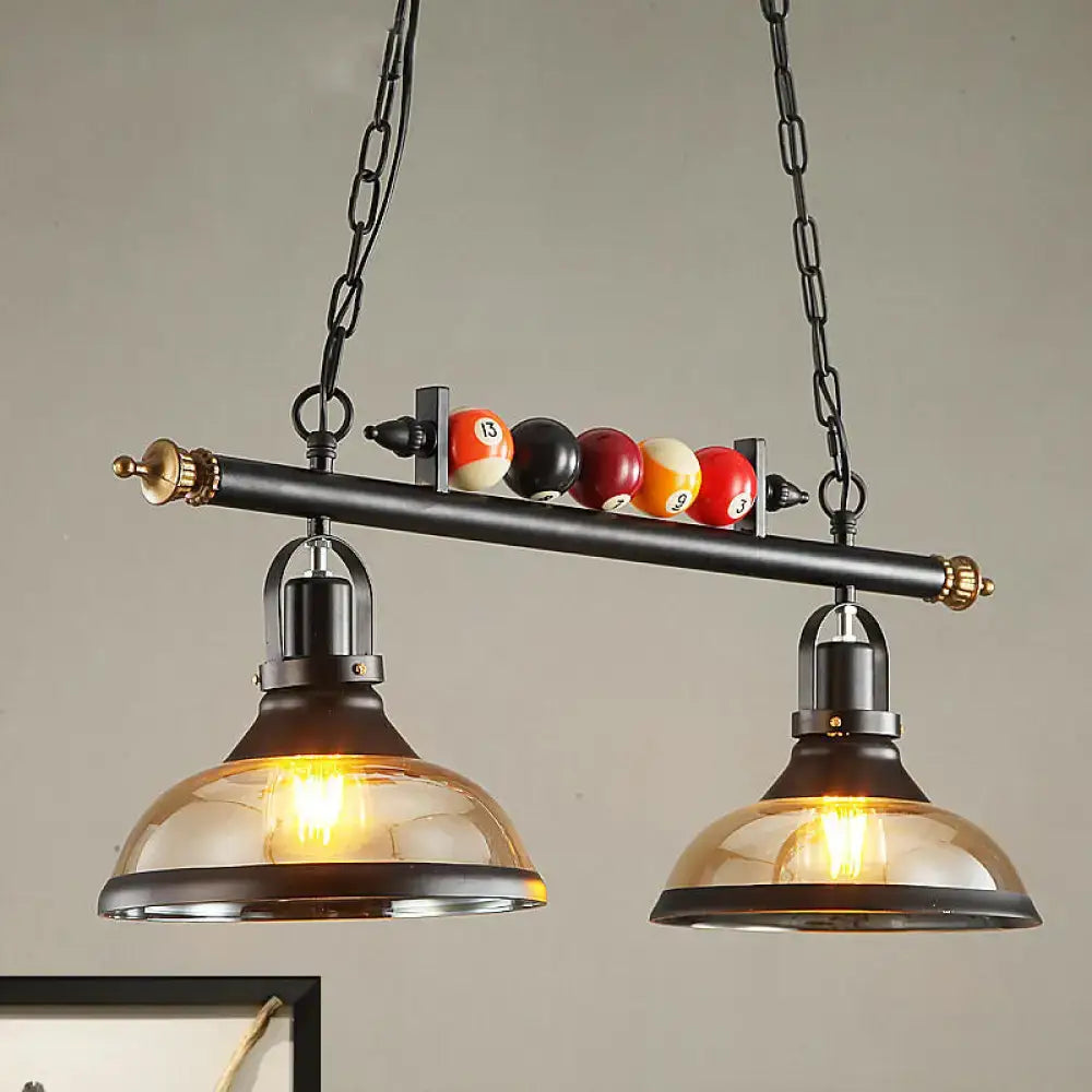 Industrial black island pendant light kit – kitchen billiard light