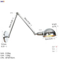 DecorBites™ Loft Antique Edison Wall Sconce Swing Arm Wall Light - 3 Heads Black