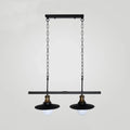 Industrial black metal flared light fixture kitchen pendant light