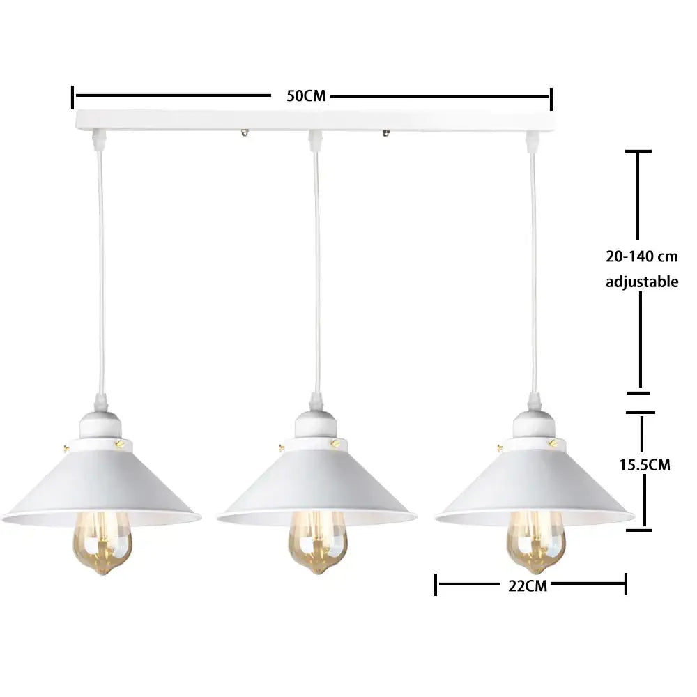 Industrial black pendant light with edison bulb for kitchen