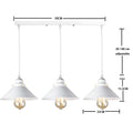 Industrial black pendant light with edison bulb for kitchen