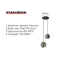 DecorBites™ Industrial Cement Pendant Lights - Retro Moon Star Chandelier Fixture