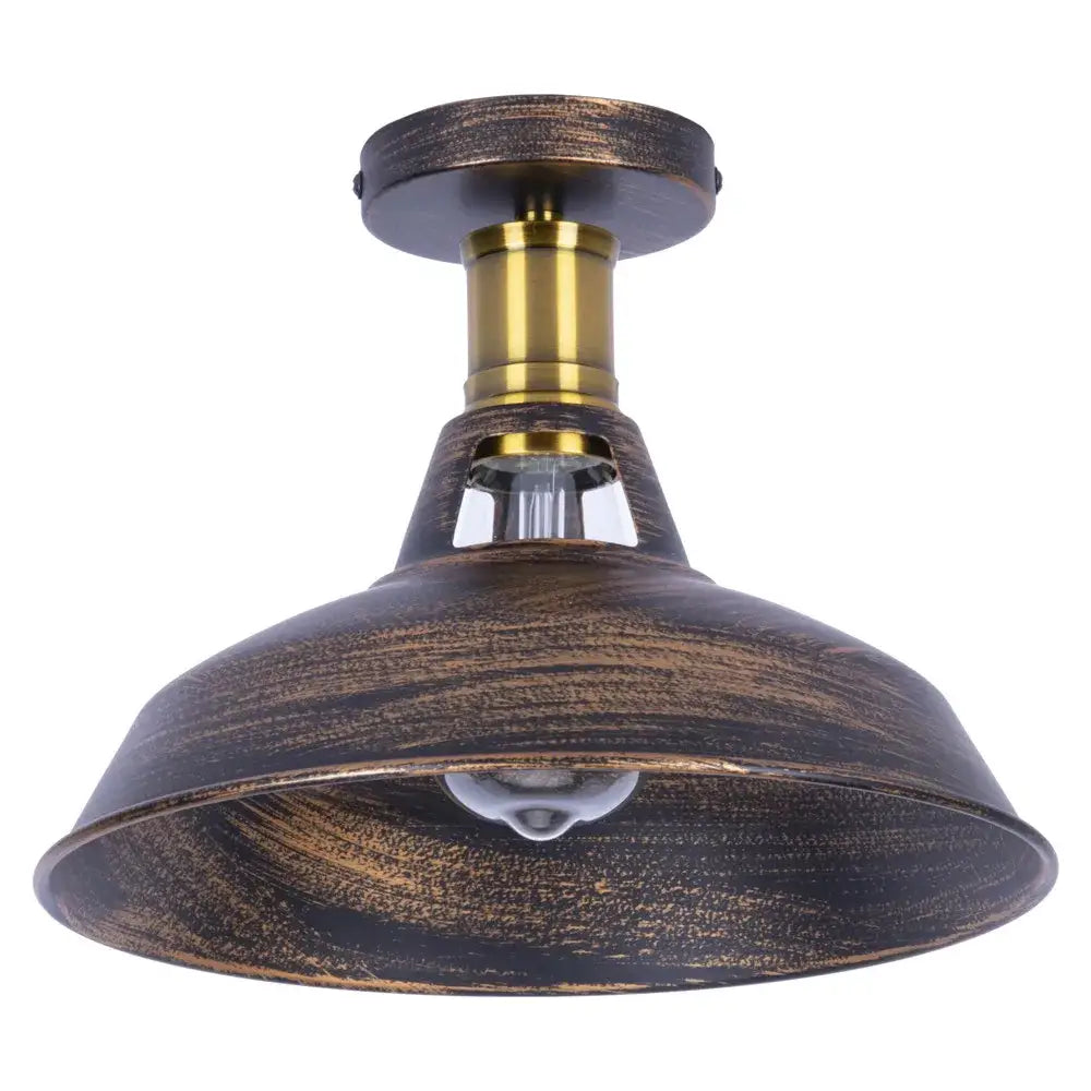 Industrial dome metal ceiling light shade – kitchen bar lighting