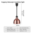 Industrial electric heat lamp kitchen dome pendant light