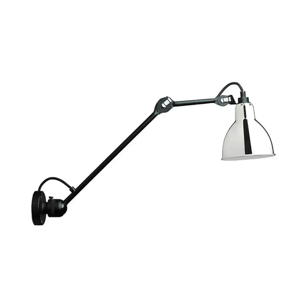 Industrial lime green & black wall lamp – bedroom led sconce