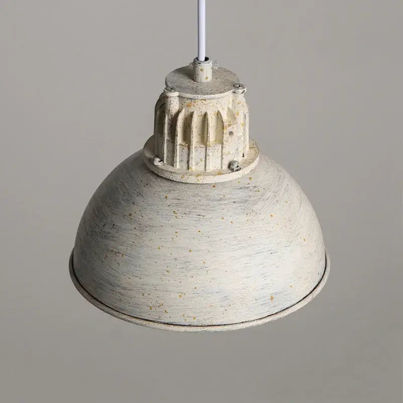 Industrial loft chandelier retro white & copper lamp – dining room