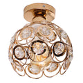 Industrial rose gold & brass ceiling light for living room