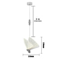 Iridescent gold butterfly pendant light for bedroom living room