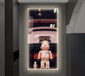 Iron man metallic bearbrick led wall lamp bedroom decor