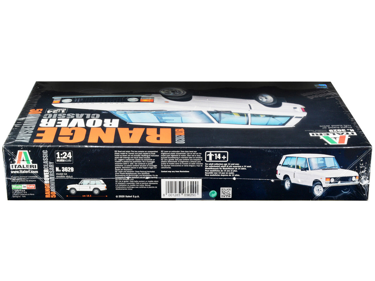 Skill 3 Model Kit Land Rover Range Rover Classic 50th Anniversary 1/24 Scale Model by Italeri