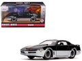 K.A.R.R. Black and Silver "Knight Rider" (1982) TV Series "Hollywood Rides" Series 1/32 Diecast Model Car by Jada
