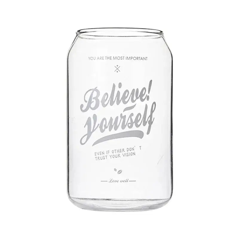 DecorBites™ 574ML Large Can Shape Beer Glass Cup, Durable Borosilicate Glass Drinkware