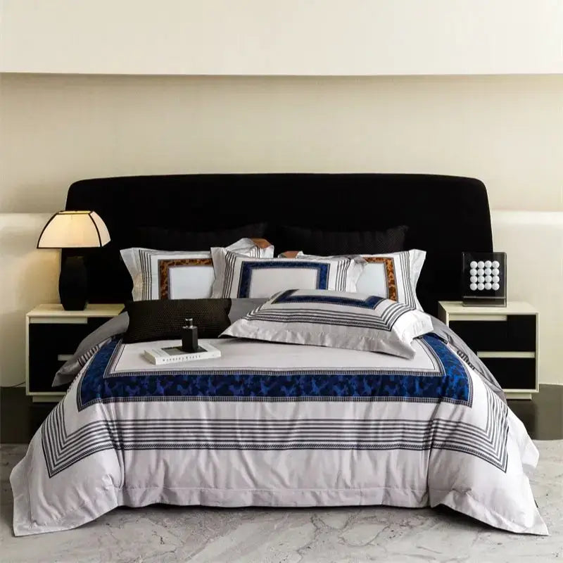 Leopard print egyptian cotton bedding set bedroom decor