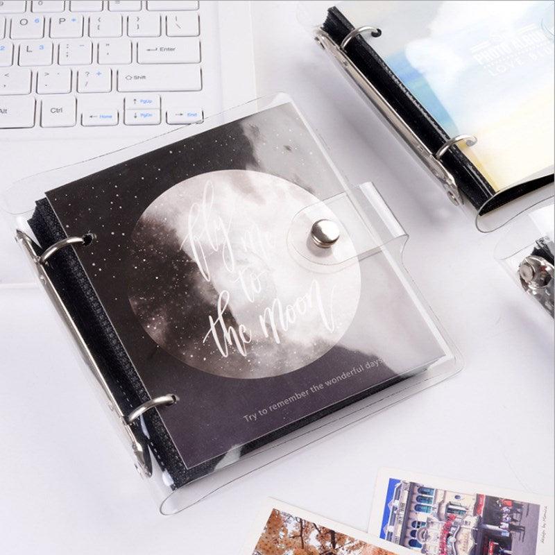 Light and Shadow Series Photo Album Ticket Storage Postcard 3 Inch memory 100 Pockets for Fujifilm Mini Film Paper Baby Family Scrapbook Albums DIY Memorable Gifts For Loved Ones