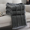 DecorBites™ Light Luxury Sofa Blanket: Cozy Warmth for Home, Office, and Bedroom