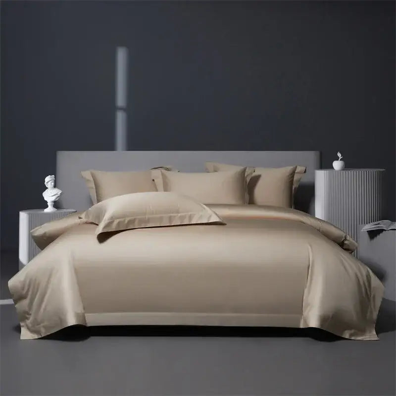 Luxe burgundy red egyptian cotton bedding set for bedroom