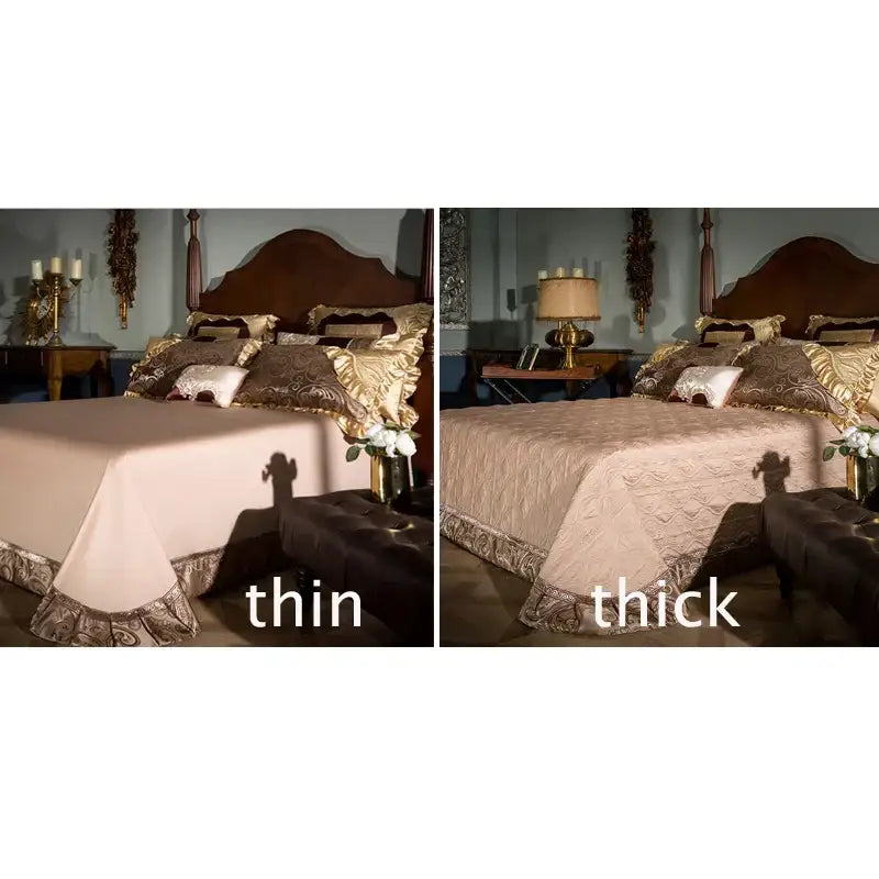 DecorBites™ 200S Embroidery Egyptian Cotton Bedding Set - Queen King Linens