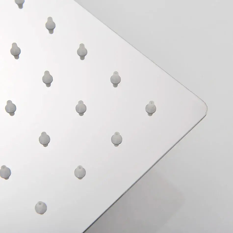 DecorBites™ 20 Inch Luxury Chrome Square Shower Head Stainless Steel Ultrathin Rainfall Head