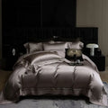 DecorBites™ 1000TC Egyptian Cotton Luxury Satin Bedding Set with Wide Hollow Edge