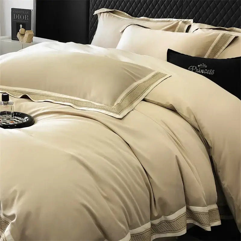 DecorBites™ 1000TC Luxury Embroidery Bedding Set - Full/Queen/King 4Pcs