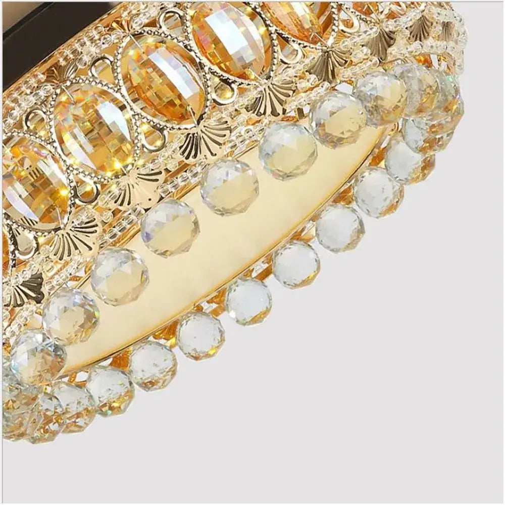 DecorBites™ 42 Inch Gold Luxury Crystal Ceiling Fan Light with Remote Control