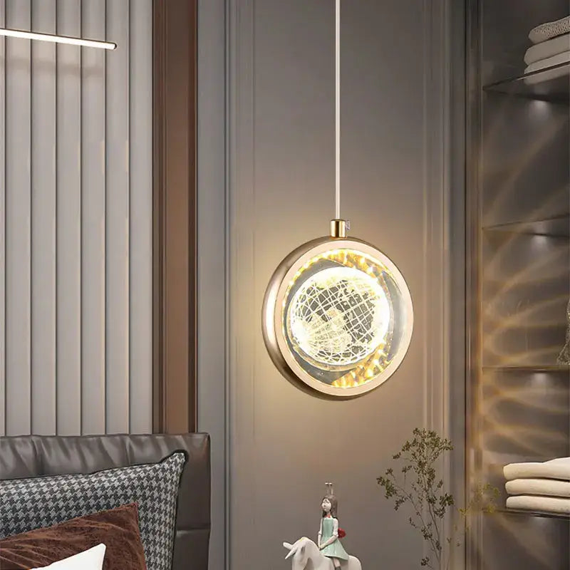 DecorBites™ Crystal Ball Chandelier - Luxury Pendant Light for Bedroom and Living Room