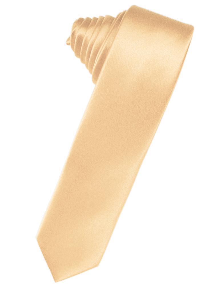 Luxury Satin Skinny Necktie Self Tie