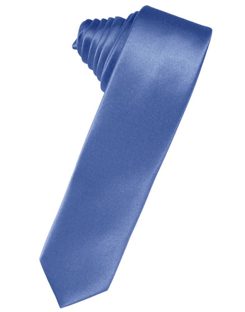 Luxury Satin Skinny Necktie Self Tie