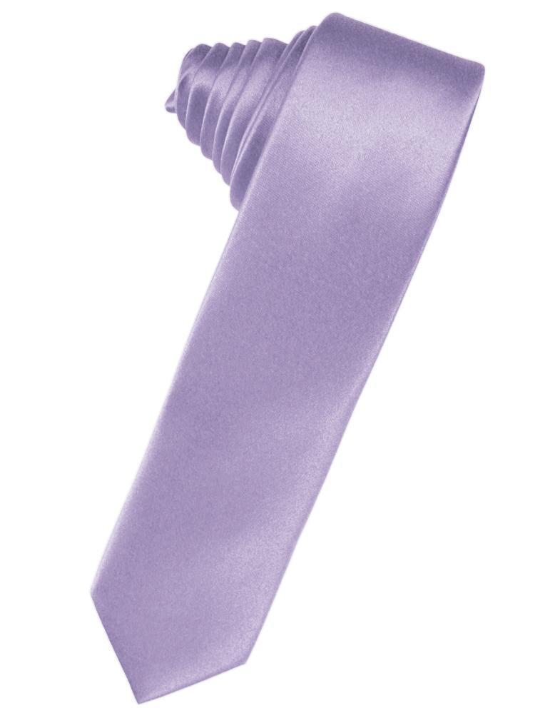 Luxury Satin Skinny Necktie Self Tie
