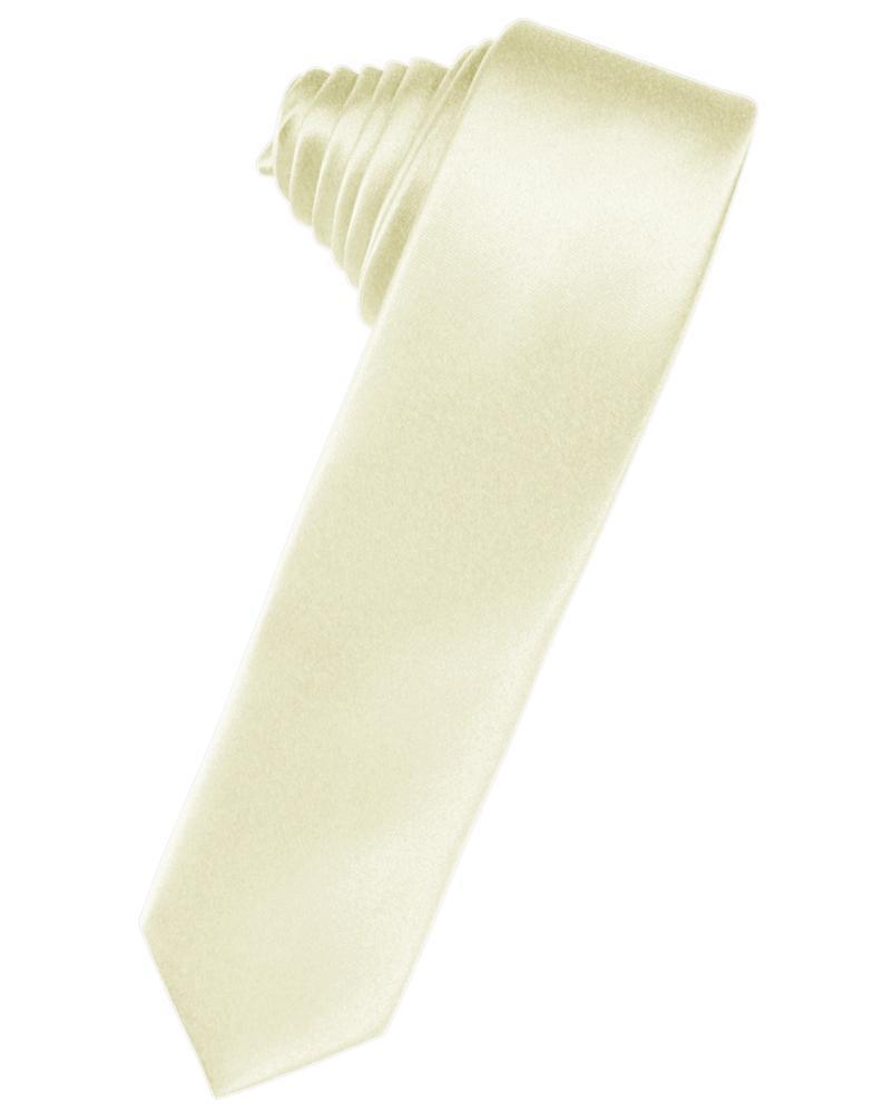 Luxury Satin Skinny Necktie Self Tie