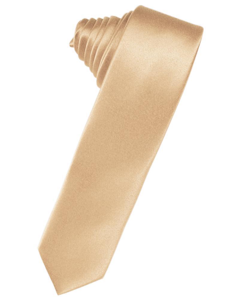 Luxury Satin Skinny Necktie Self Tie