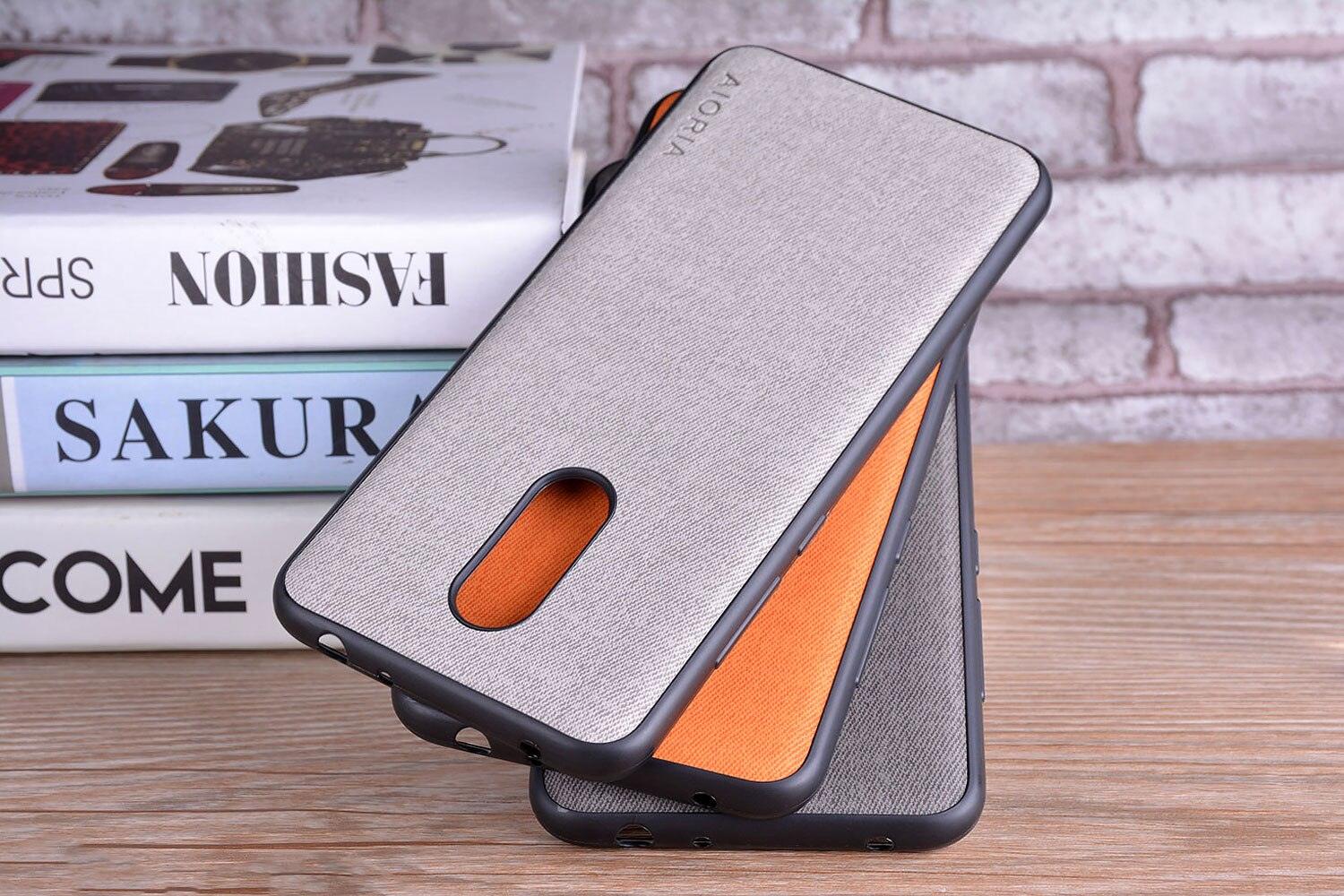Luxury Textile Cloth Leather Skin Phone Case Cover For Xiaomi Redmi 5 5 Plus Luxury Textile Leather Skin Soft Hard Cover For Xiaomi Redmi 5 Plus Case Shockproof Durable Material Vintage New Design Leather Phone Case