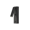 Matte black led wall light switch with usb port – bedroom sconce