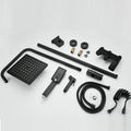 DecorBites™ Black Wall Mounted Bathroom Shower Faucet Set - Bathtub Mixer Tap
