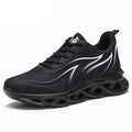 Men's Flame Printed Sneakers Flying Weave Sports Comfortable Running Outdoor Men Athletic Shoes Breathable Casual Sports High Quality Sport Design Sneaker