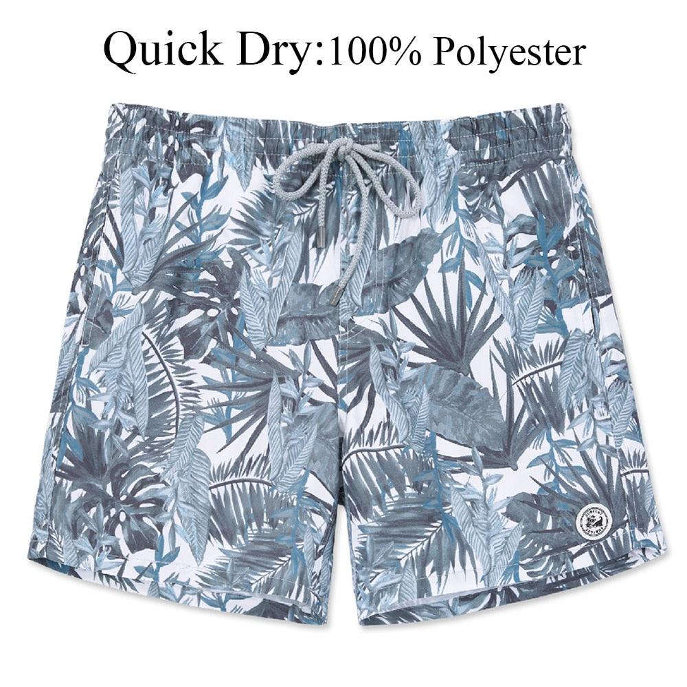 Men's Swim Shorts Quick Dry Beach Board Shorts with Mesh Lining New Summer Swimwear Surfing Swim Trunks for Men Men's Shorts Athletic Shorts Men's Spring and Summer Street Leisure Sports Drawstring Men's Short