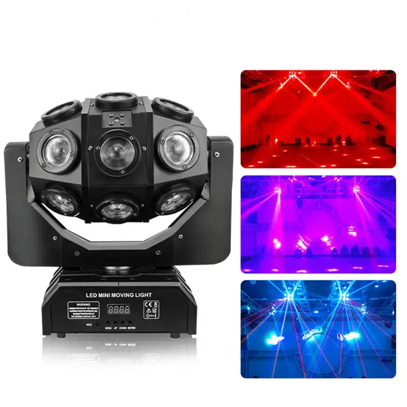 DecorBites™ 18 Beam Red Green Laser Light with Moving Head Bar Nightclub Disco LED