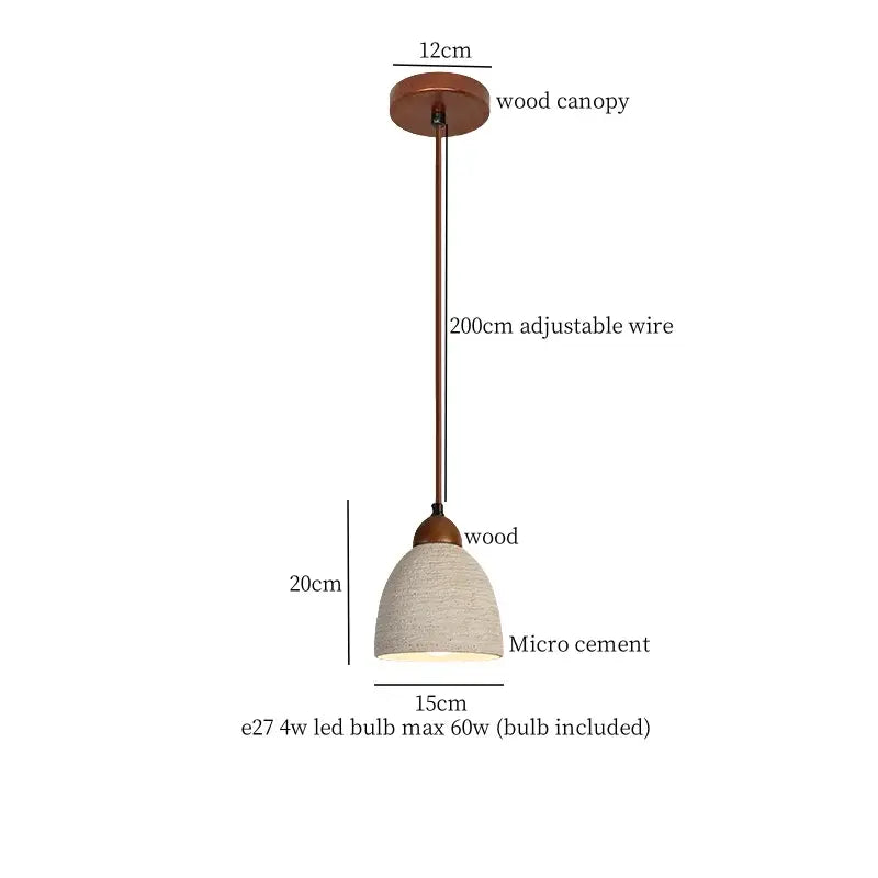 DecorBites™ Cement LED Pendant Lights for Bedroom Living Room Kitchen House Decor