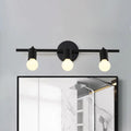 Minimalist black 3-arm vanity light fixture bathroom bare bulb light