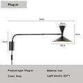 DecorBites™ Adjustable Long Arm Wall Lamp for Reading, Bedroom, LED Minimalist Swing Lighting