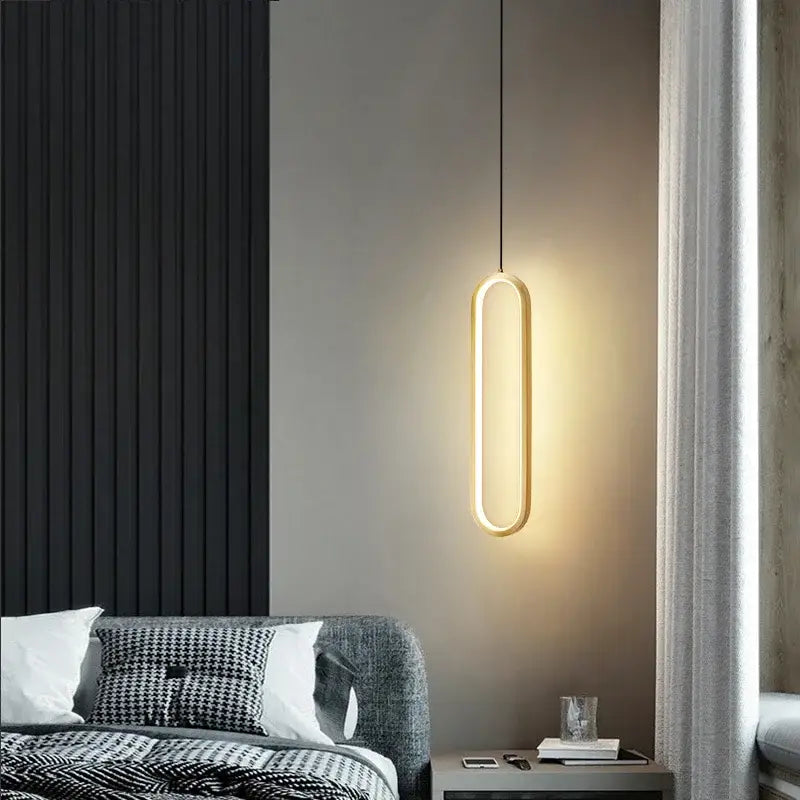 Minimalist black aluminium led chandelier for dining room